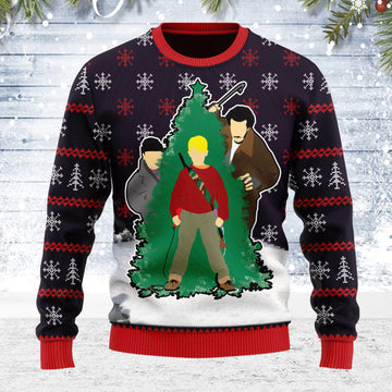 Customspig Ugly Christmas Sweater Merry Christmas Ya Filthy Animal 3D Apparel