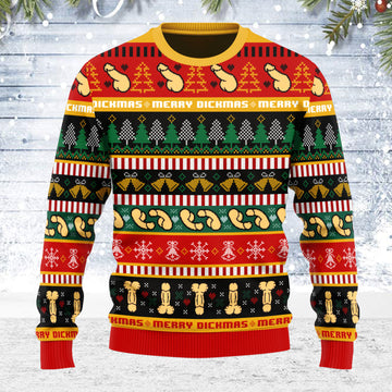 Customspig Ugly Christmas Sweater D**ck 3D Apparel