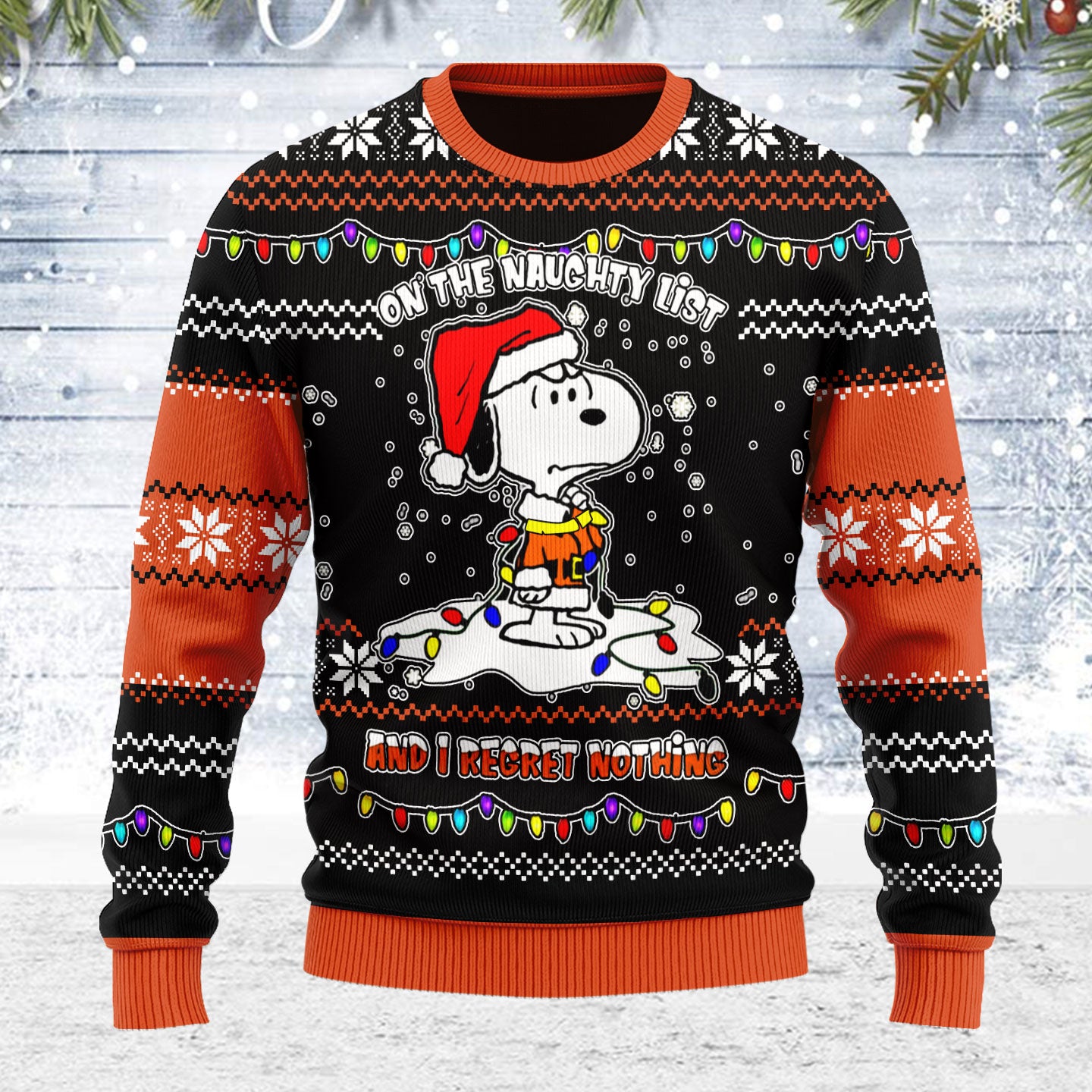 Customspig Ugly Christmas Sweater I Regret Nothing 3D Apparel