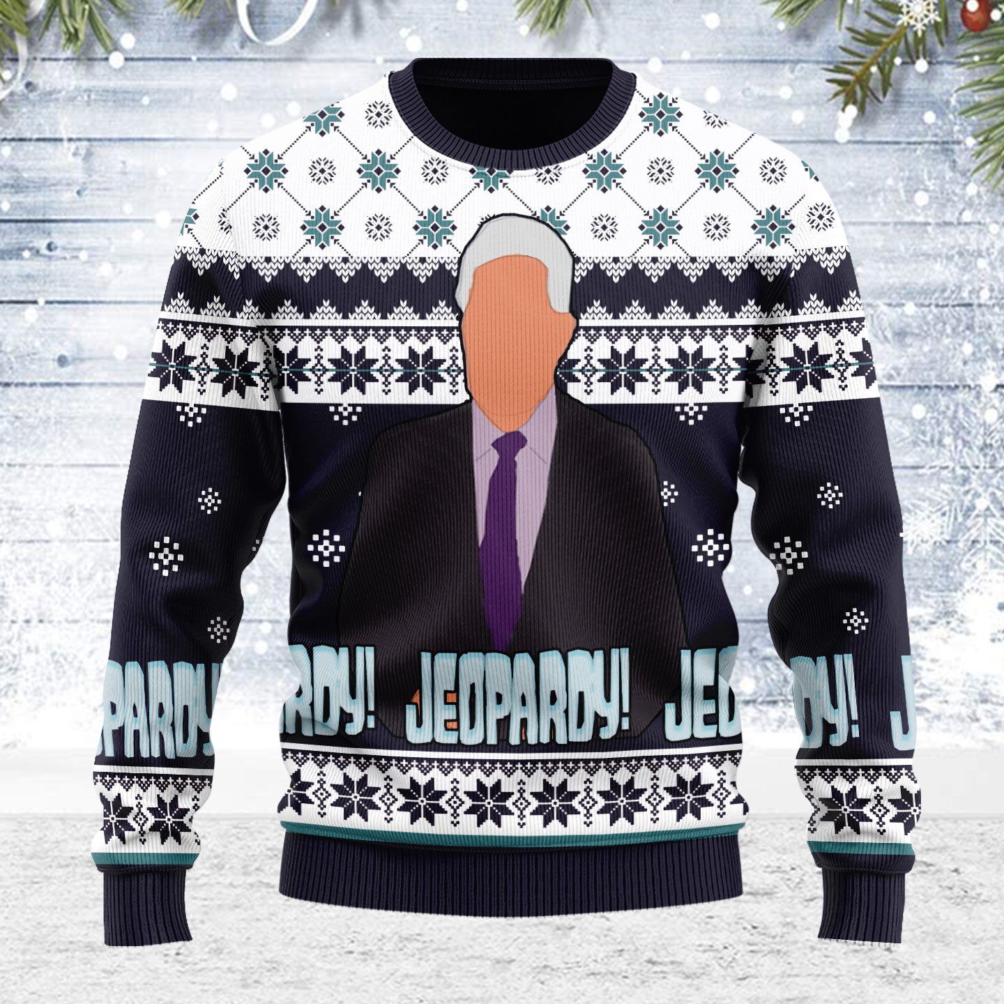 Customspig Ugly Christmas Sweater Jeopady! 3D Apparel