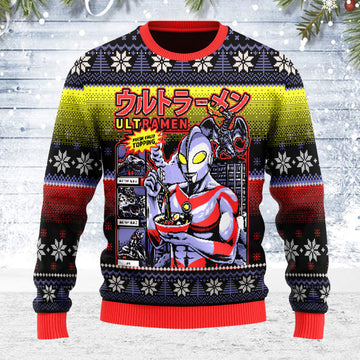 Customspig Ugly Christmas Sweater Ultramen 3D Apparel