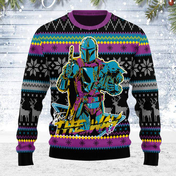 Customspig Ugly Christmas Sweater 80s The Way 3D Apparel