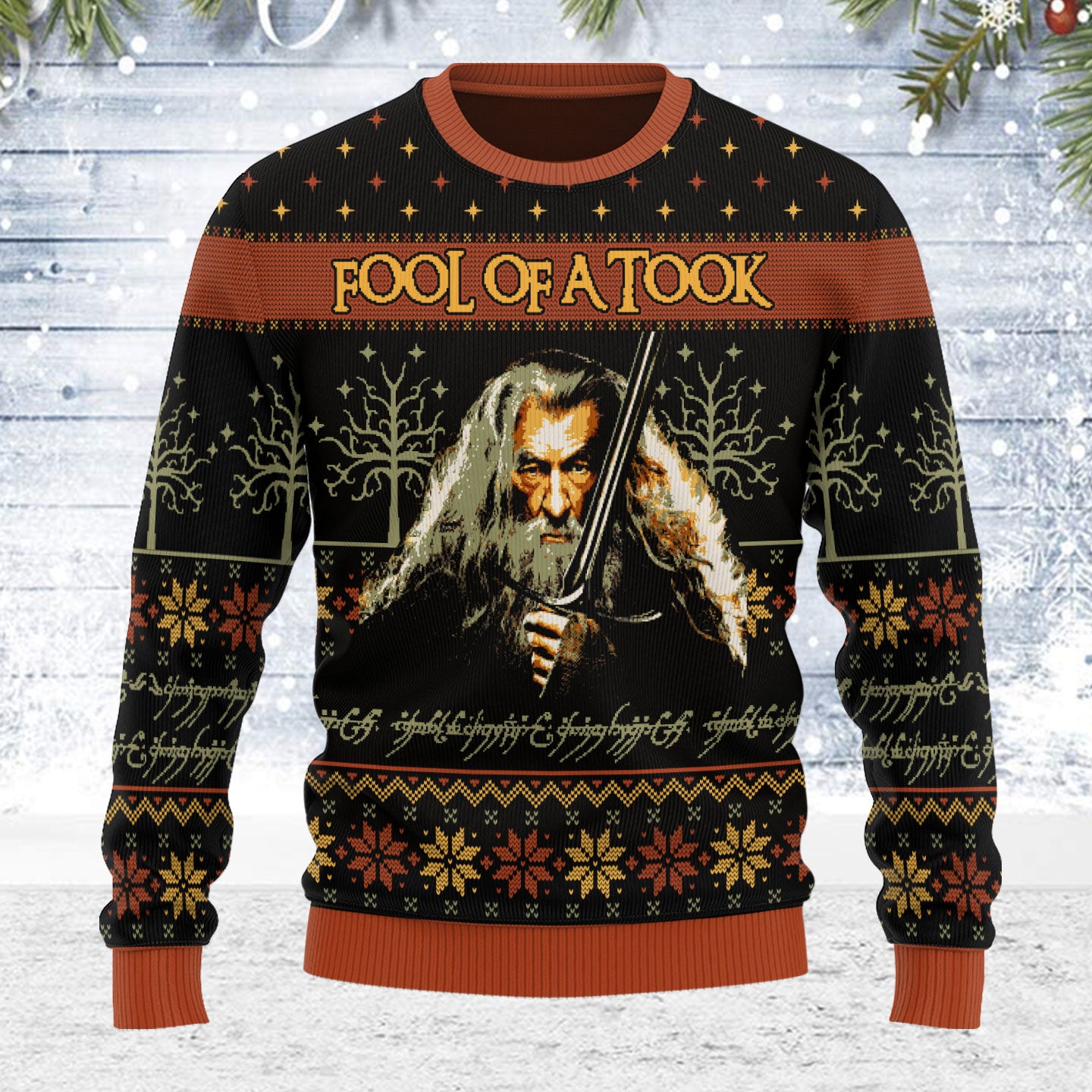 Customspig Ugly Christmas Sweater  Fool Of A Took 3D Apparel
