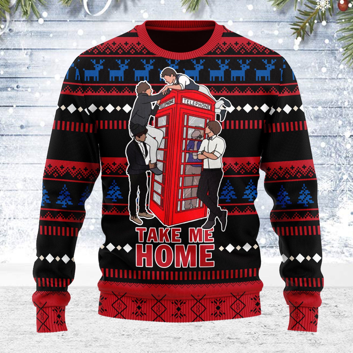 Customspig Ugly Christmas Sweater Take Me Home 3D Apparel