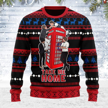 Customspig Ugly Christmas Sweater Take Me Home 3D Apparel