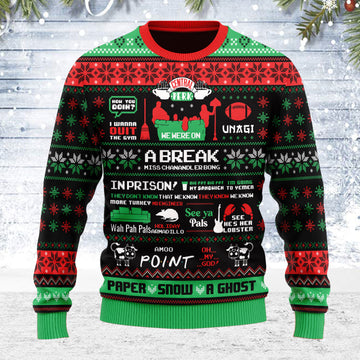 Customspig Ugly Christmas Sweater Friend 3D Apparel