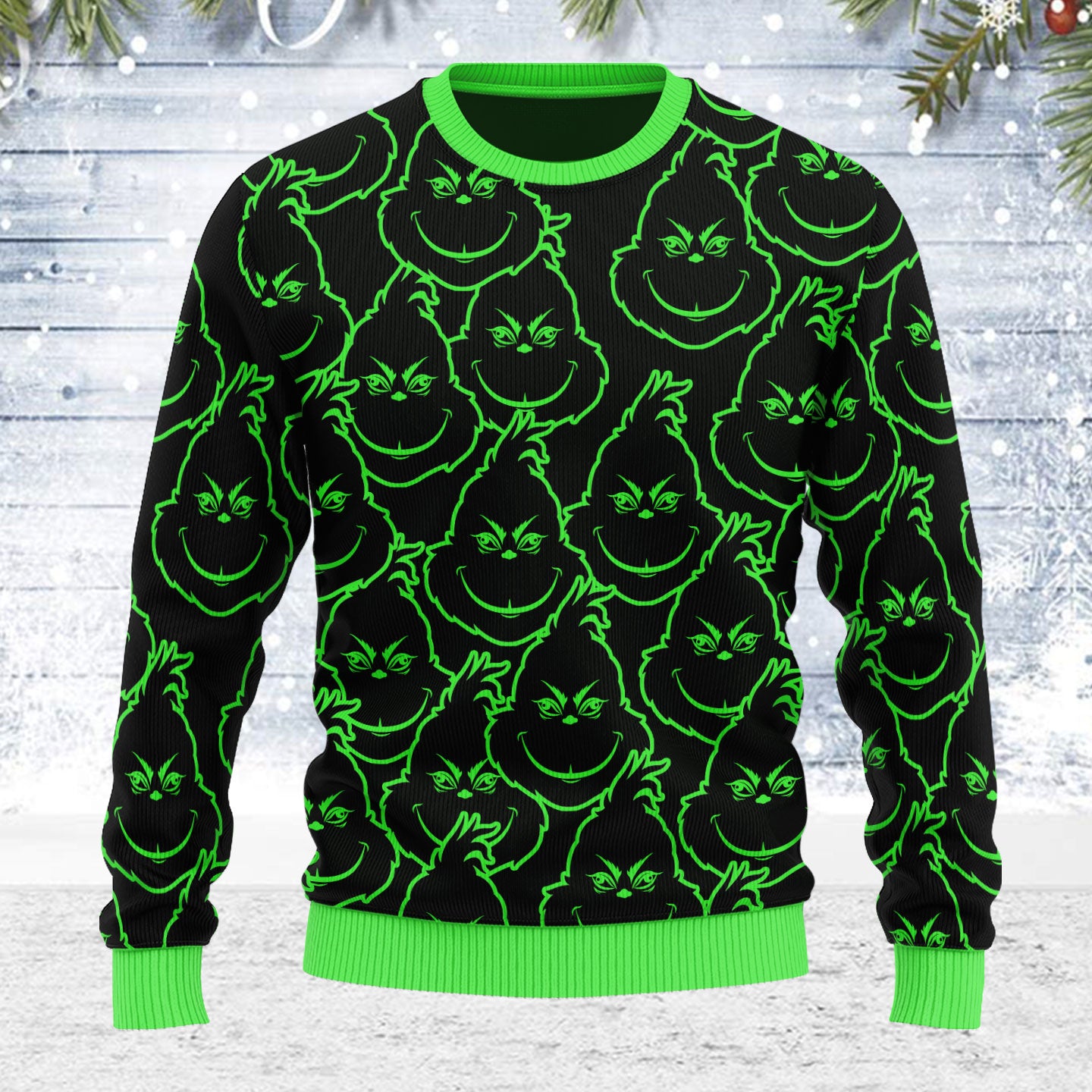 Customspig Ugly Christmas Sweater Six Feet People 3D Apparel