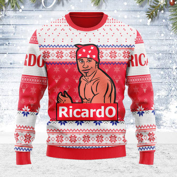 Customspig Ugly Christmas Sweater Ricardo Milos Meme Funny 3D Apparel