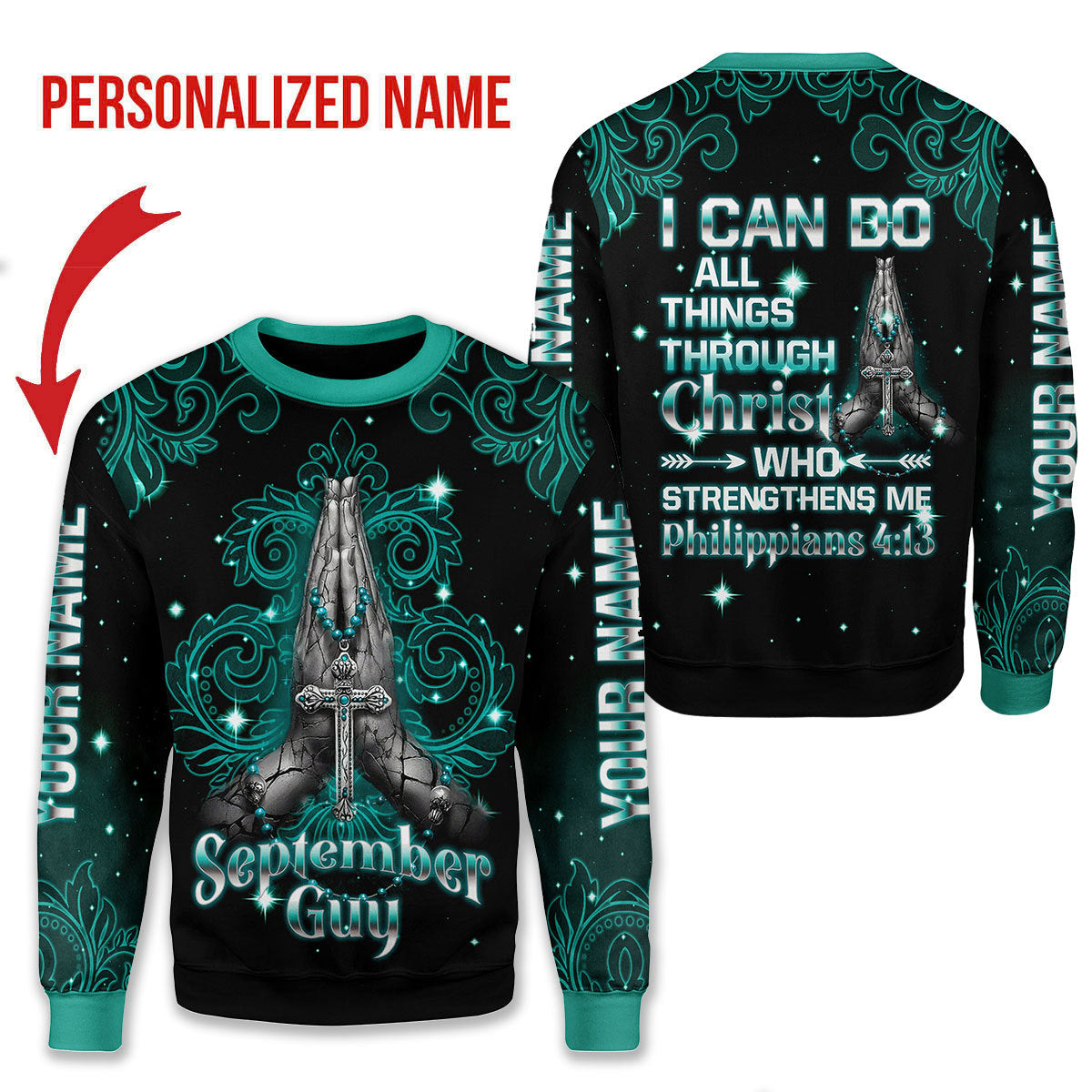 CustomsPig Personalized Tops September Guy All Over Printed