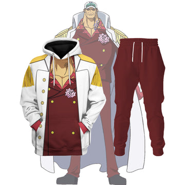 CustomsPig Admiral Akainu Sakazuki Costumes Hoodie Sweatshirt T-shirt Tracksuit