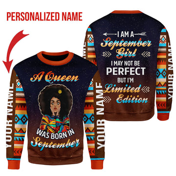 CustomsPig Personalized Tops September Girl All Over Printed
