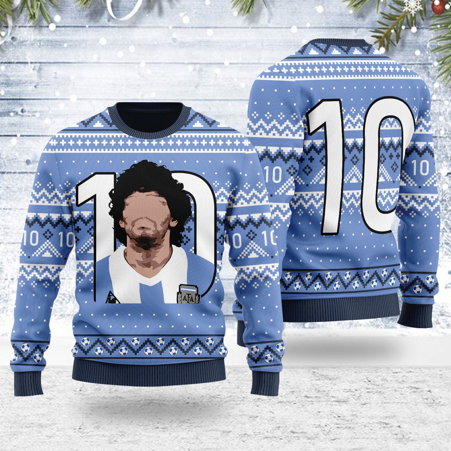 Customspig Ugly Christmas Sweater 10 Diego 3D Apparel
