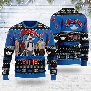 Customspig Ugly Christmas Sweater The Losers Club 3D Apparel