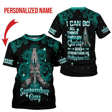 CustomsPig Personalized T-shirt September Guy All Over Printed
