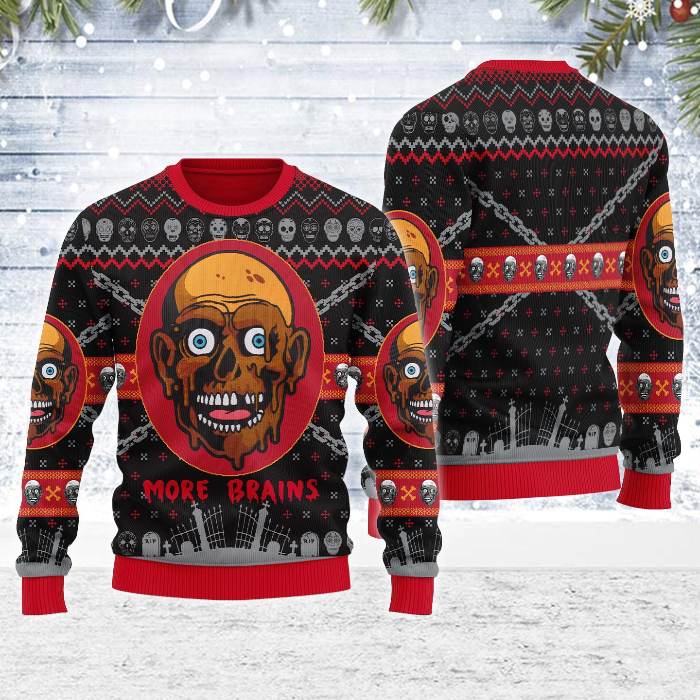 Customspig Ugly Christmas Sweater The Return Of The Living Dead 3D Apparel