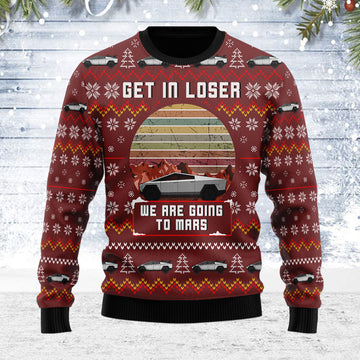 Customspig Ugly Christmas Sweater We Are Going To Mars 3D Apparel