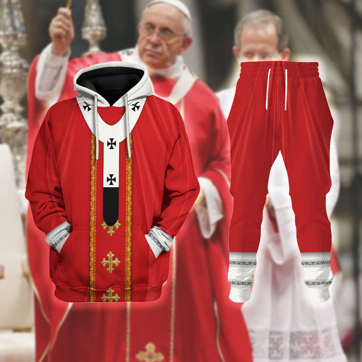 Tracksuit Tops Pullover Sweatshirt Pope Francis 3D Apparel