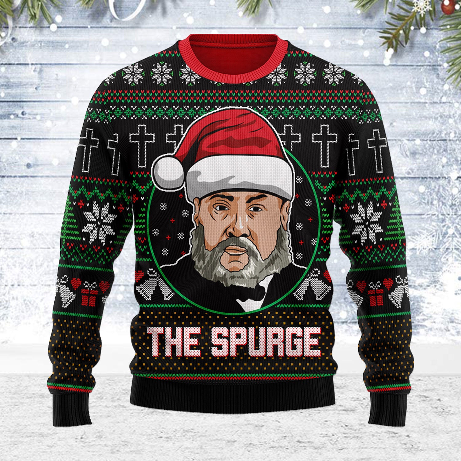 Customspig Ugly Christmas Sweater The Spurge 3D Apparel