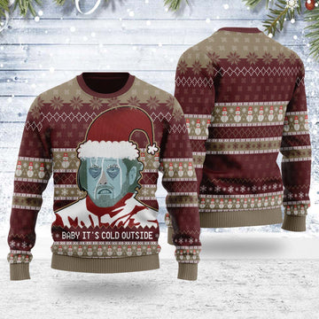 Customspig Ugly Christmas Sweater Baby It's Cold Outside 3D Apparel