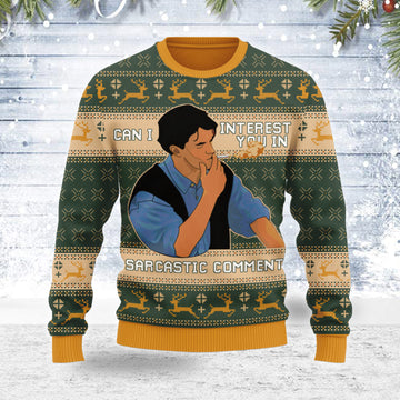Customspig Ugly Christmas Sweater Can I Interest You In A Sarcastic Comment 3D Apparel