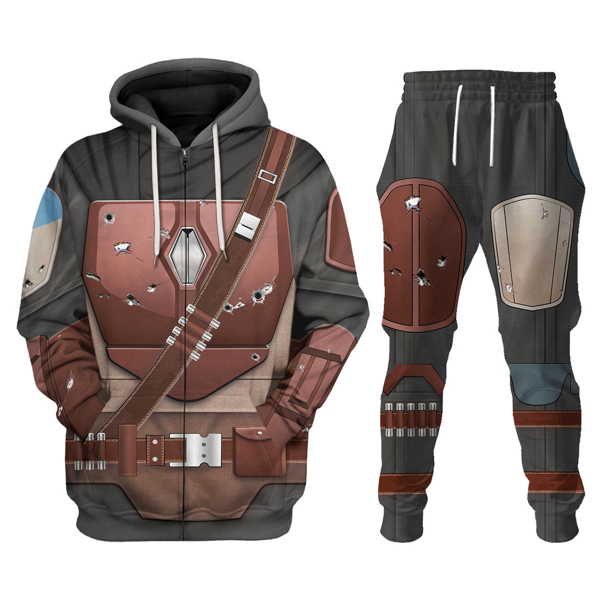 CustomsPig Mandalorian  Costumes Hoodie Sweatshirt T-Shirt Tracksuit