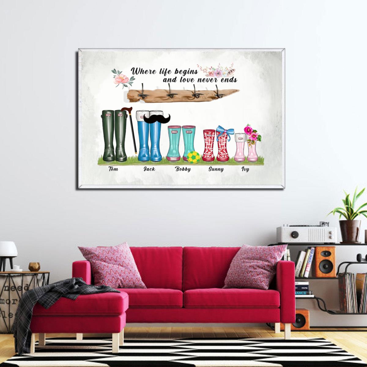 Personalized Poster - Where Life Begins And Love Never Ends