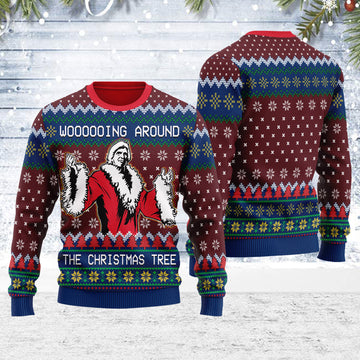 Customspig Ugly Christmas Sweater Faux Knit Ric Flair 3D Apparel
