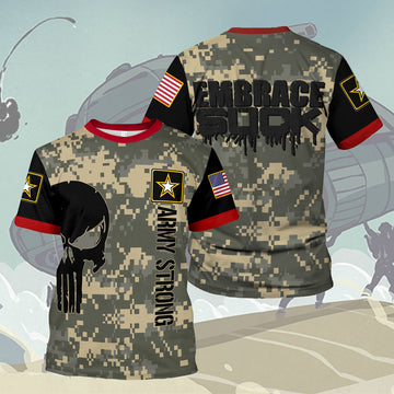 Customspig T-shirt US Army Embrace The Suck Army Camp 3D Apparel