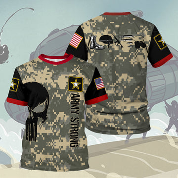 Customspig T-shirt US Army Moments Love Army Veteran 3D Apparel