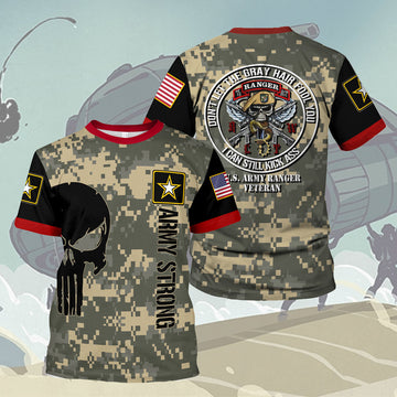 Customspig T-shirt US Army Seal Army Ranger Veteran We Can Still Kick Ass Army 3D Apparel