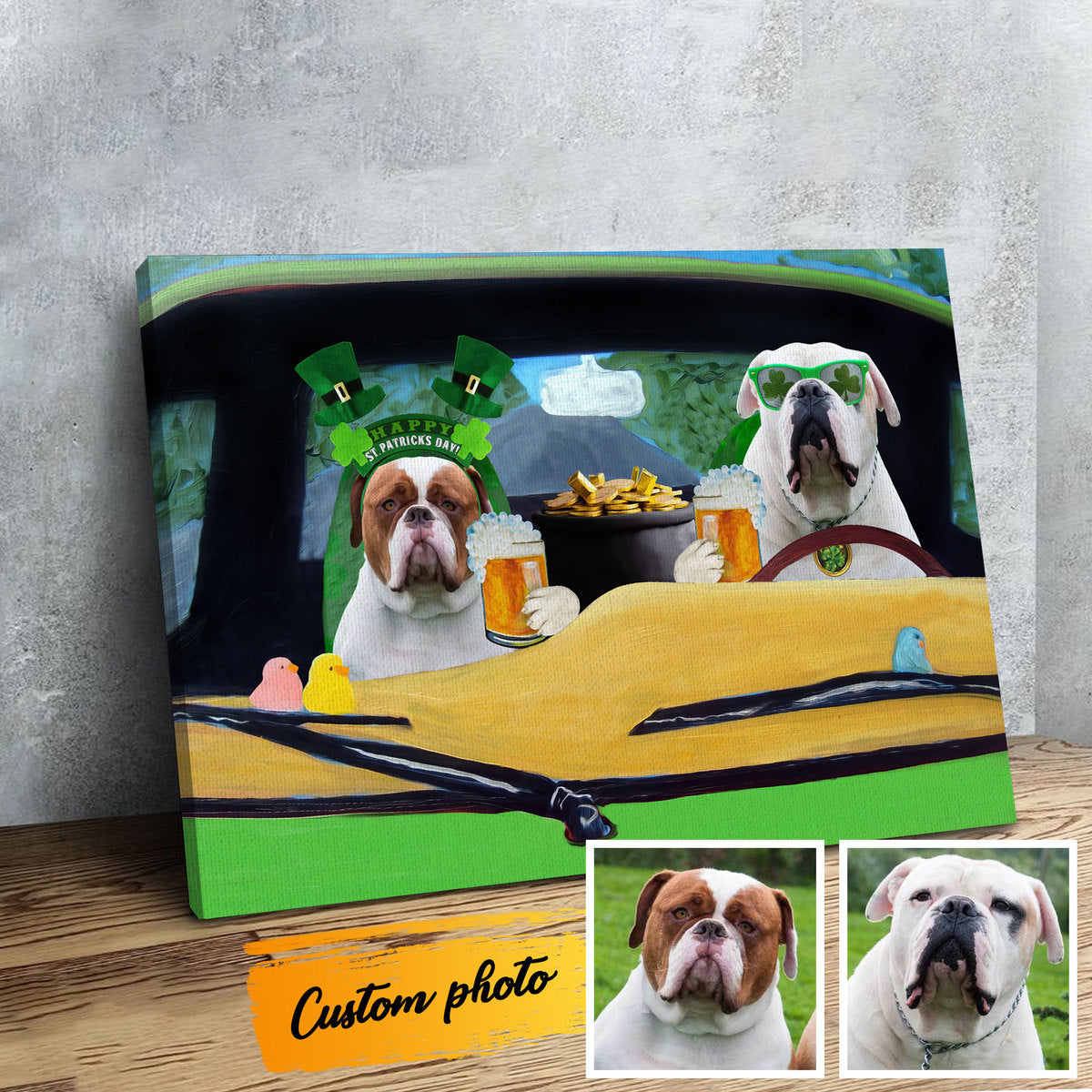 Customized Photos Canvas Poster Wall Art Saint Patrick Style