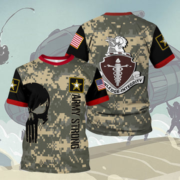 Customspig T-shirt US Army Knife Army Veterinary Corps Army 3D Apparel