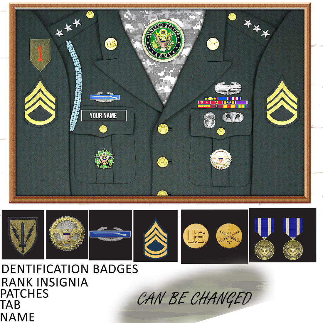 Custom U.S Army US Army Green Service Uniform Digital File/ Poster/ Canvas