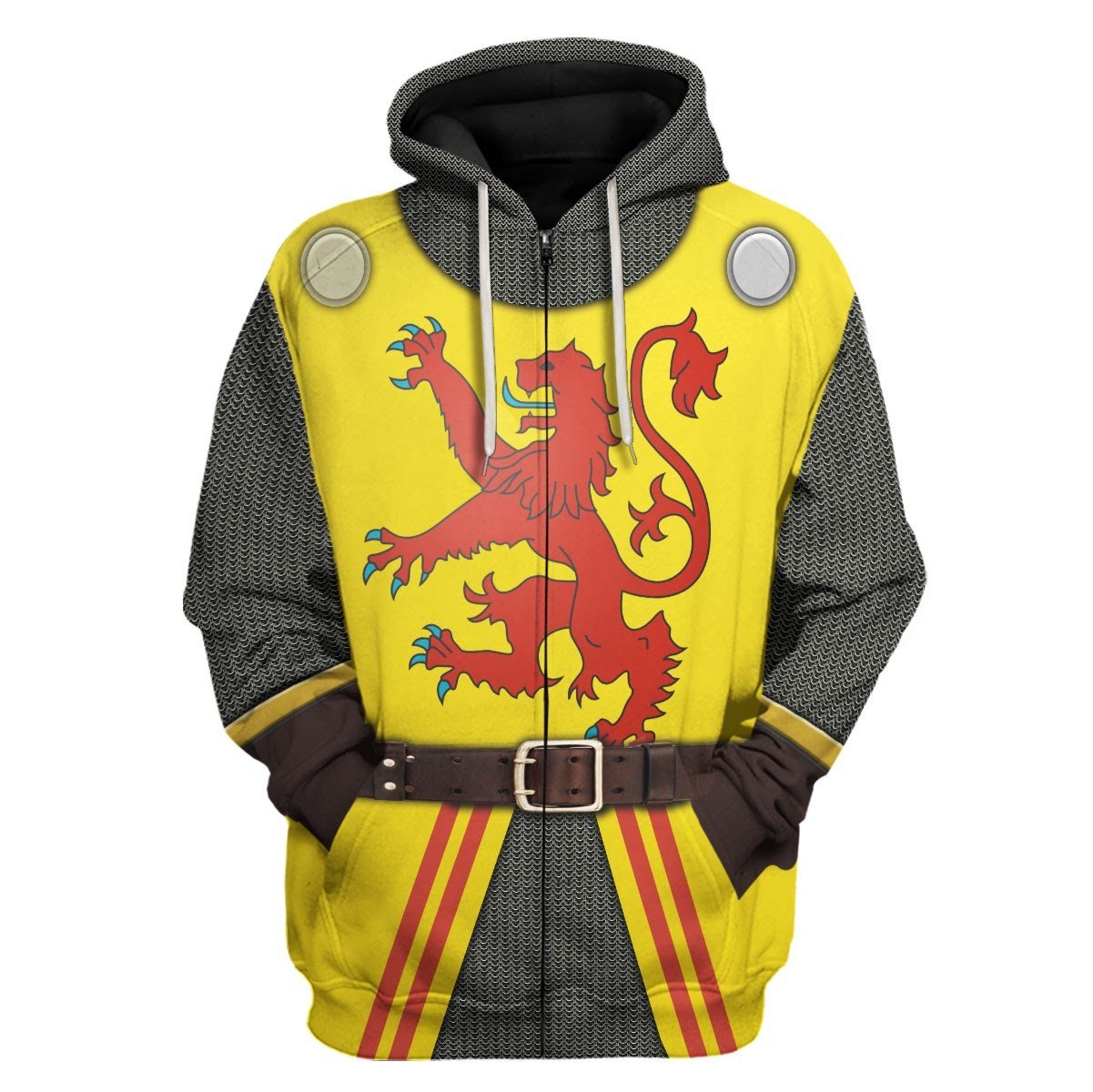 Robert The Bruce Zip Fleece Hoodie / S Qm818