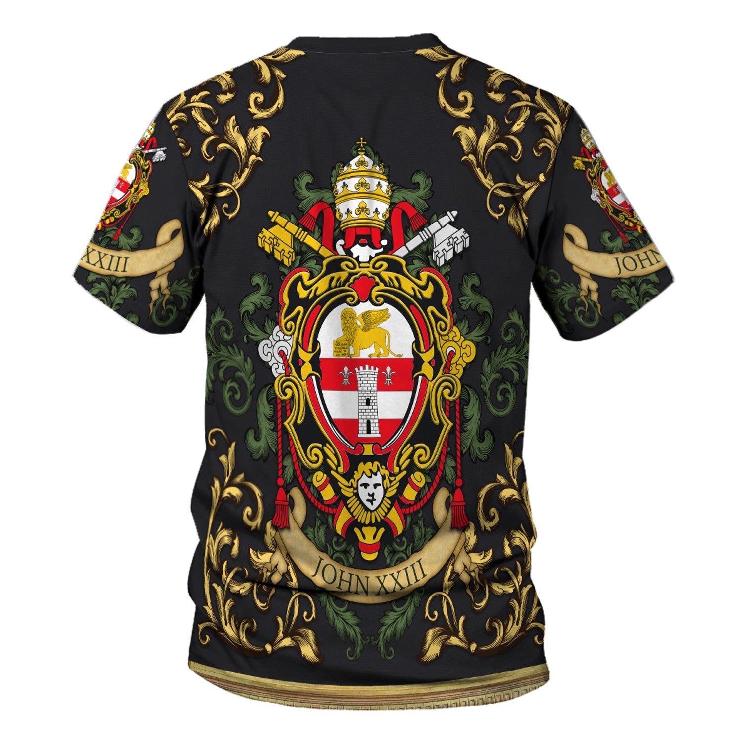 Customspig Unisex Tops Pullover Sweatshirt John XXIII Coat Of Arms 3D Apparel