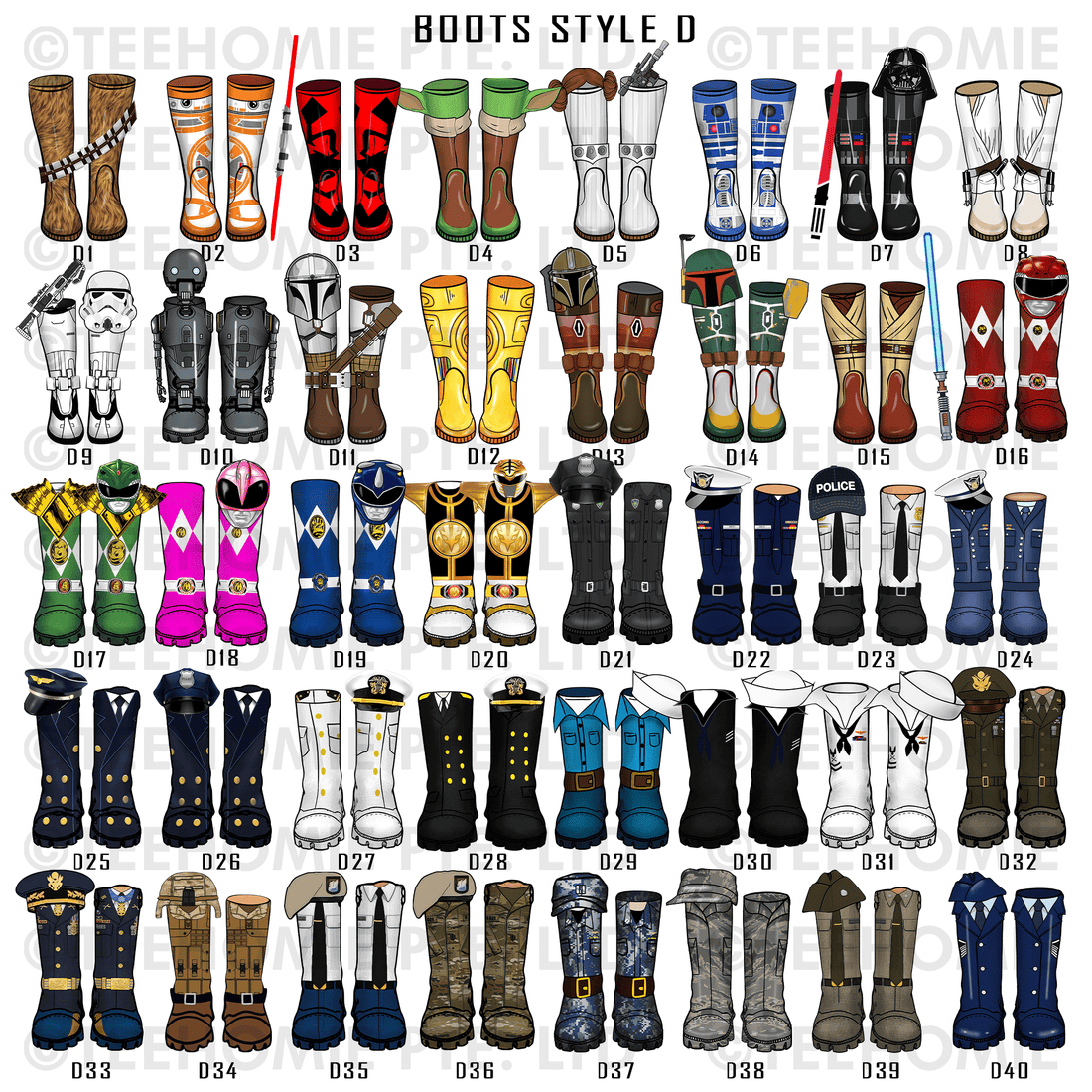 Customized Canvas Poster Wall Art Star Wars Boots Style