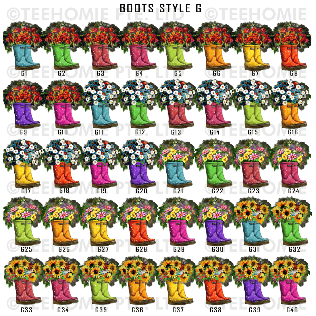 Customized Canvas Poster Wall Art Boot Styles Family Trees Gift