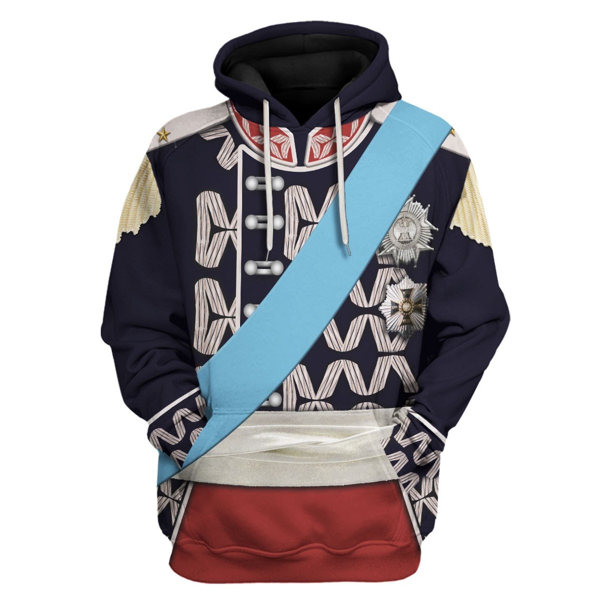 Qm812-J????zef Poniatowski Fleece Hoodie / S Qm812
