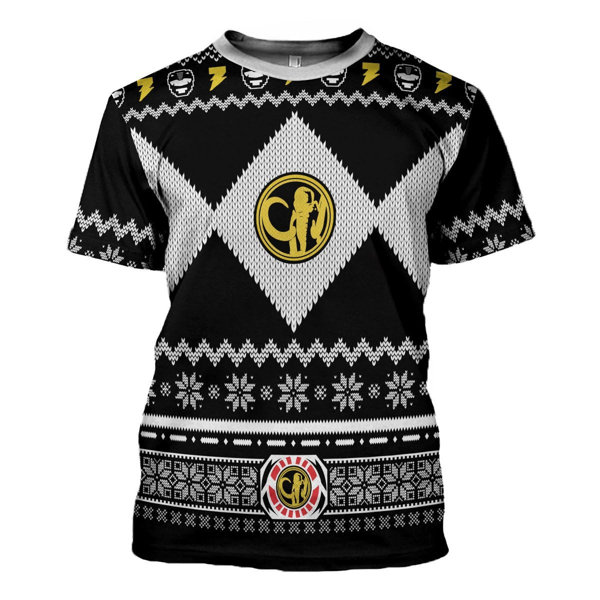 HumansBold Black Power Rangers Tops