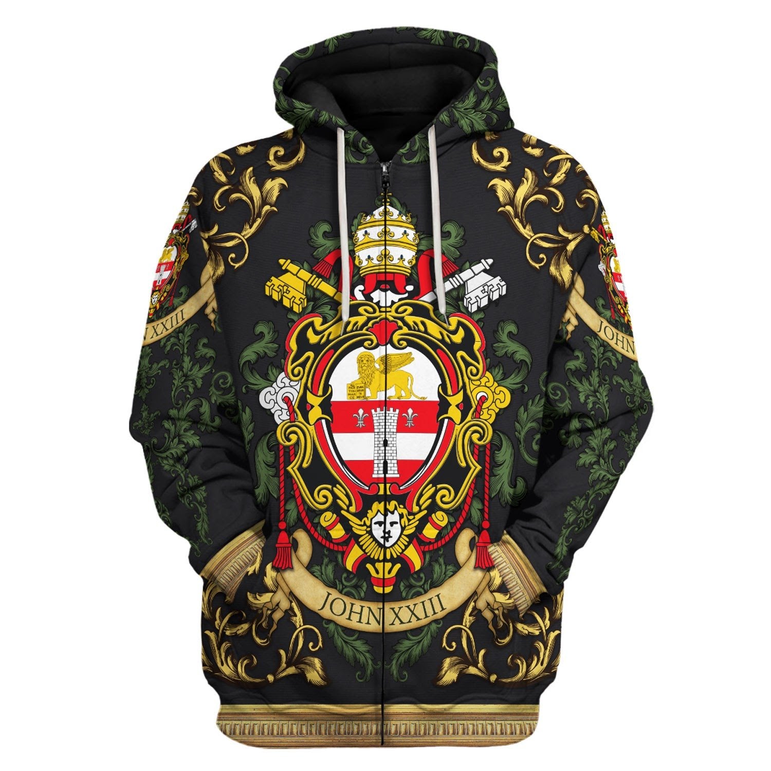 Customspig Unisex Tops Pullover Sweatshirt John XXIII Coat Of Arms 3D Apparel
