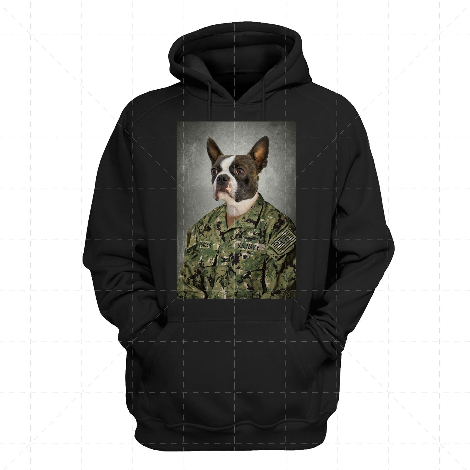 US Navy Working Uniform Type I Custom 2D Hoodie