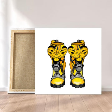 Customized Canvas Poster Wall Art Bumblebee Transformers Boots Style