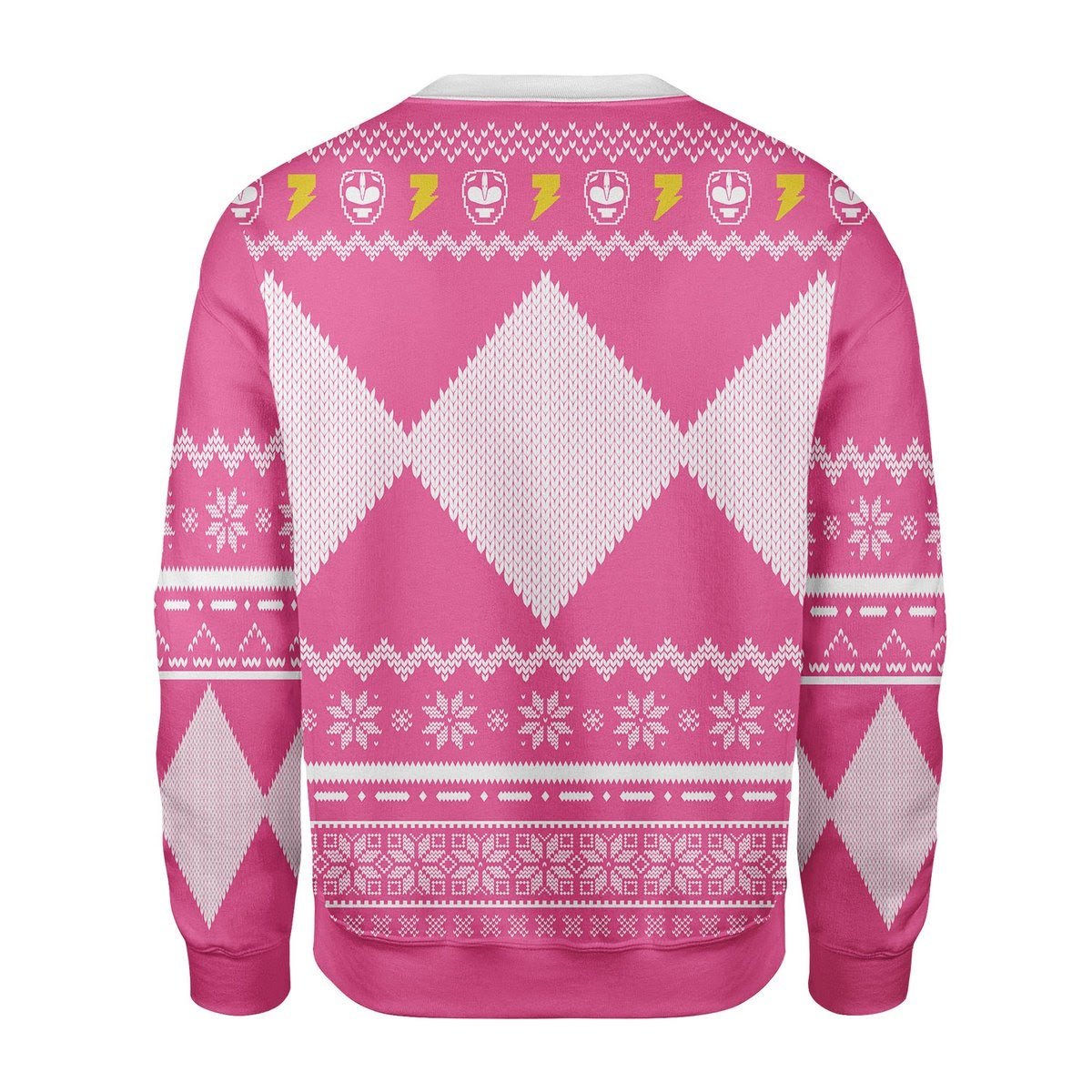 Gearhomies Christmas Unisex Sweater Pink Power Ranger 3D Apparel