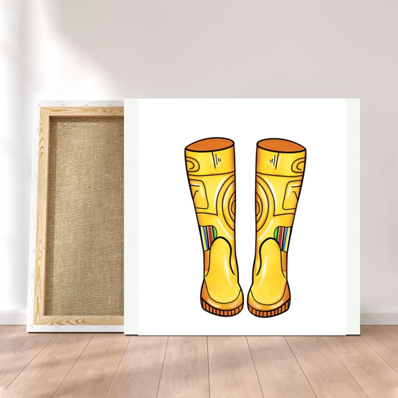 Customized Canvas Poster Wall Art C-3PO Boots Style