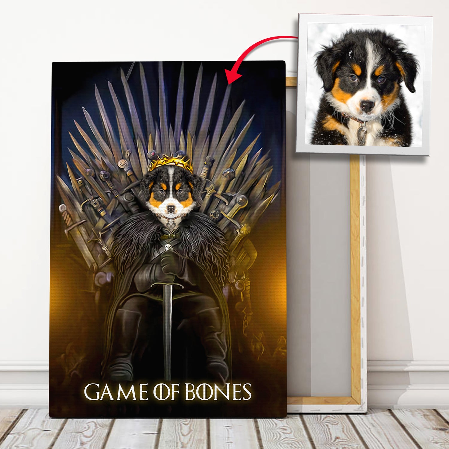 Game Of Bones-Custom Pet Canvas