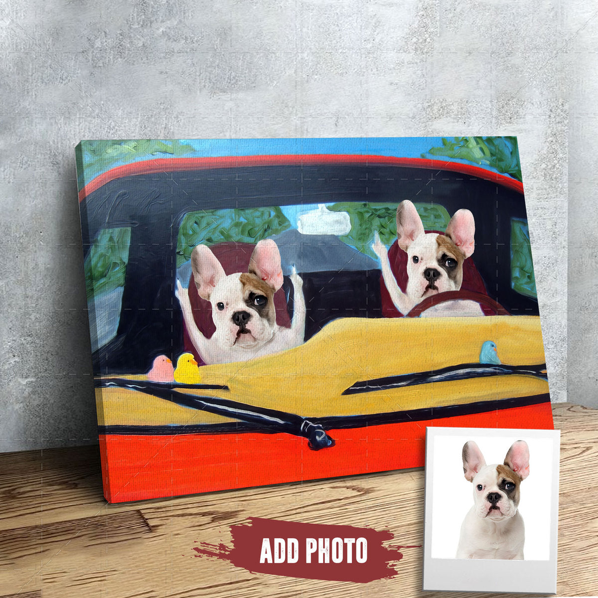 Customized Dogs Photos Canvas Poster Wall Art Family Gift