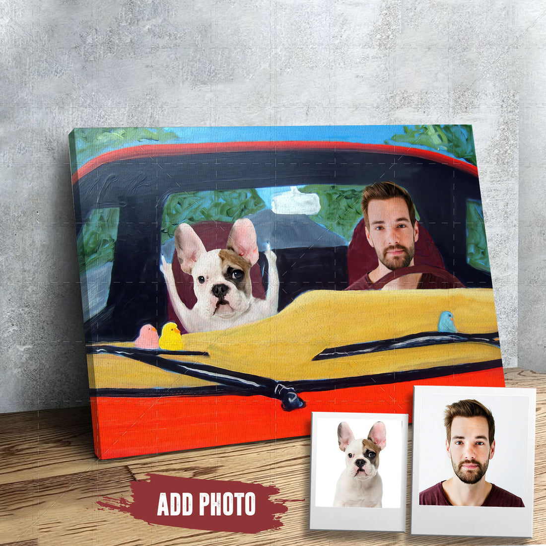 Customized Dogs Photos Canvas Poster Wall Art Family Gift