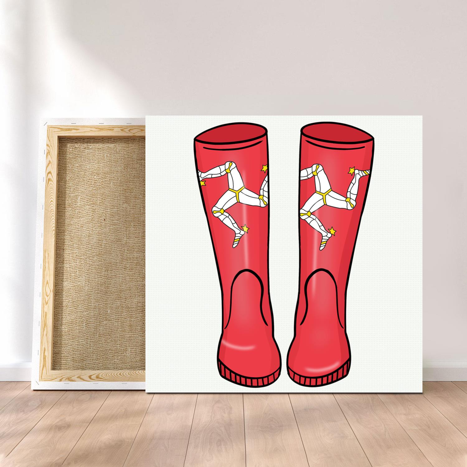 Customized Canvas Poster Wall Art Isle Of Man Boots Style