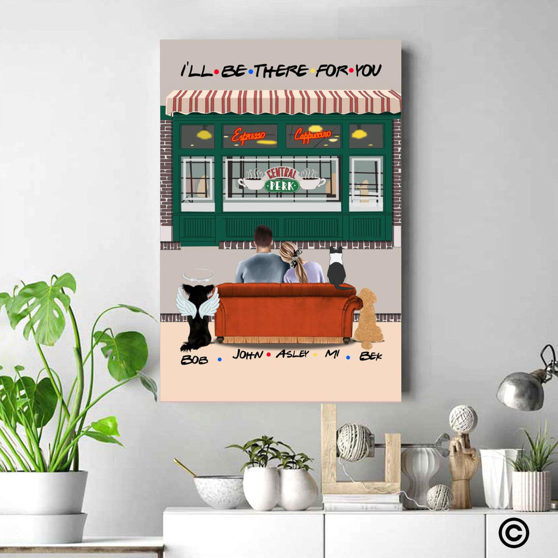 CF-D006 Personalized Canvas I'll Be There For You