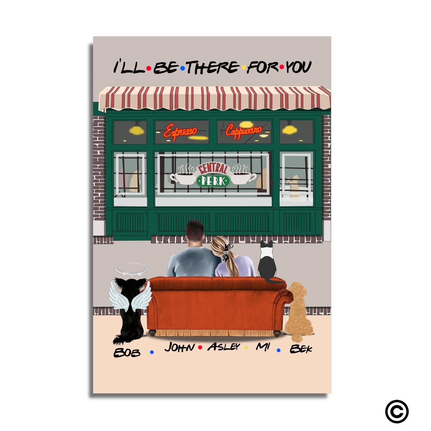 CF-D006 Personalized Canvas I'll Be There For You